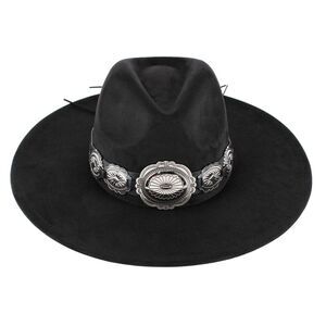 CTM Women's Large Concho Western Fedora